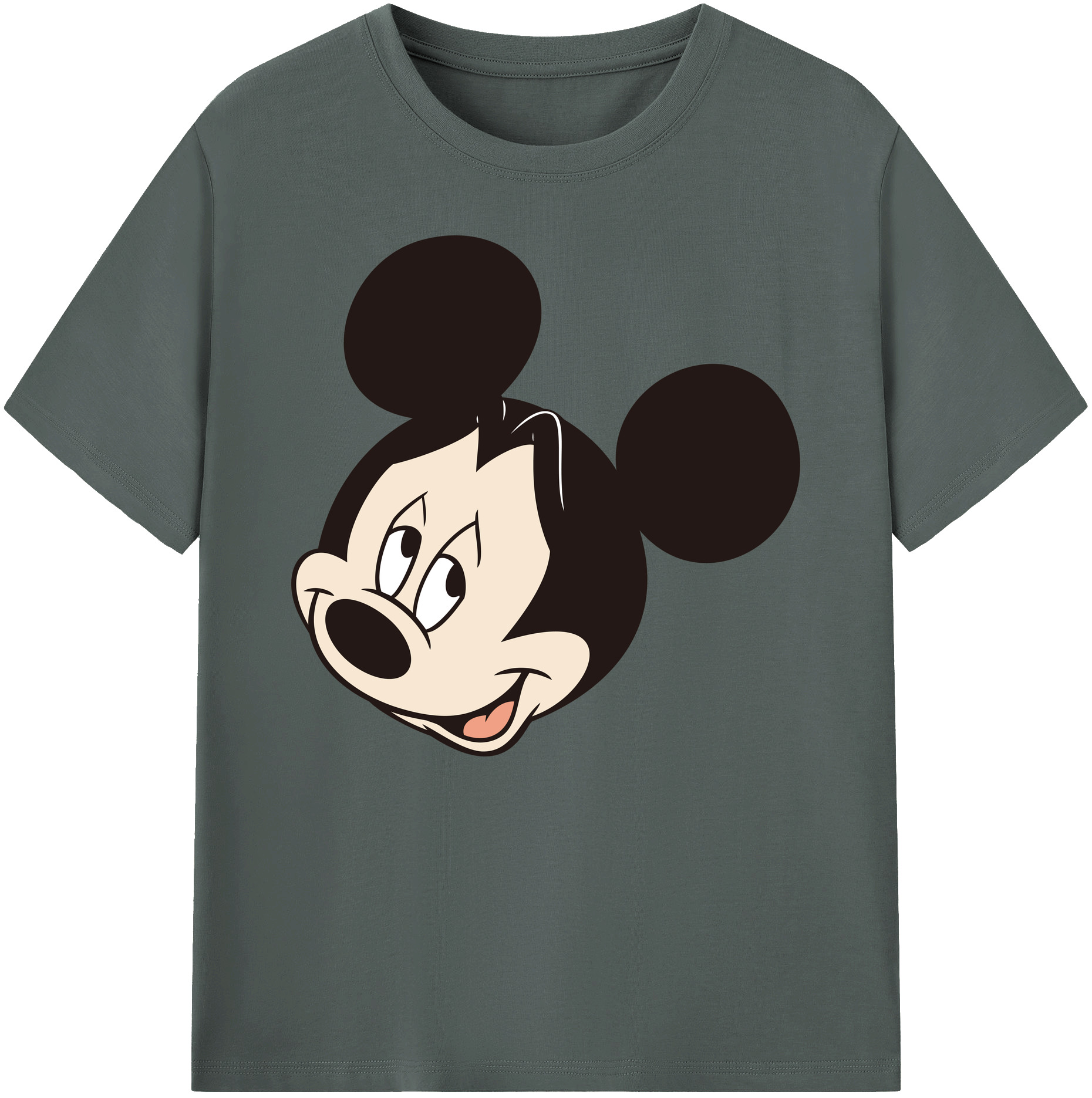 ミッキーマウス Mickey Mouse 綿100％ メンズ半袖Tシャツ｜肌触りやわらか＆通気性